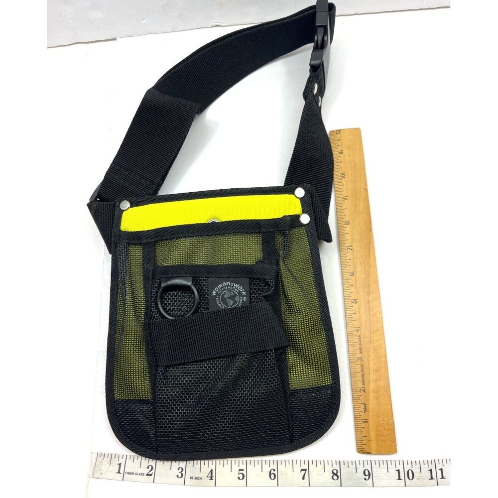 Womanswork Yellow & Black Gardening Waist Pouch With Adjustable Strap 10d - Picture 2 of 6